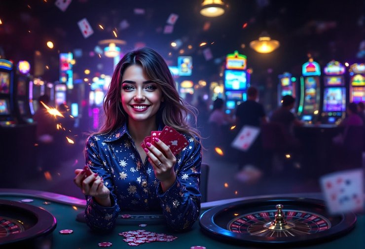 Players engaging in a vibrant lottery draw event in the Philippines